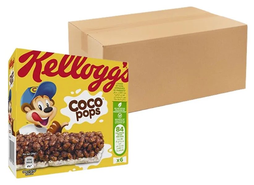 Kellogg's Coco Pops Snack Bar 6x20G (Case of 14)
