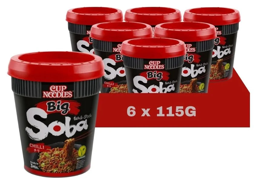 Nissin Soba Big Cup Chilli 115G (Case of 6)