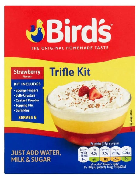 Birds Strawberry Flavour Trifle Kit 141G - World Food Shop