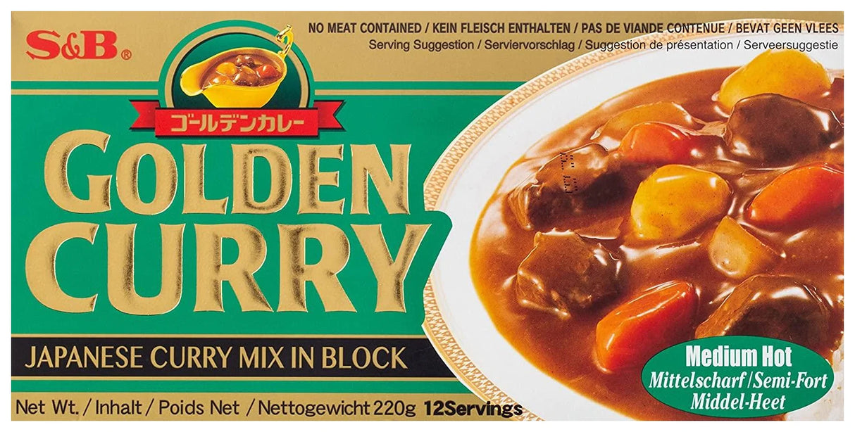 S&B Golden Curry Medium Hot 220G - World Food Shop