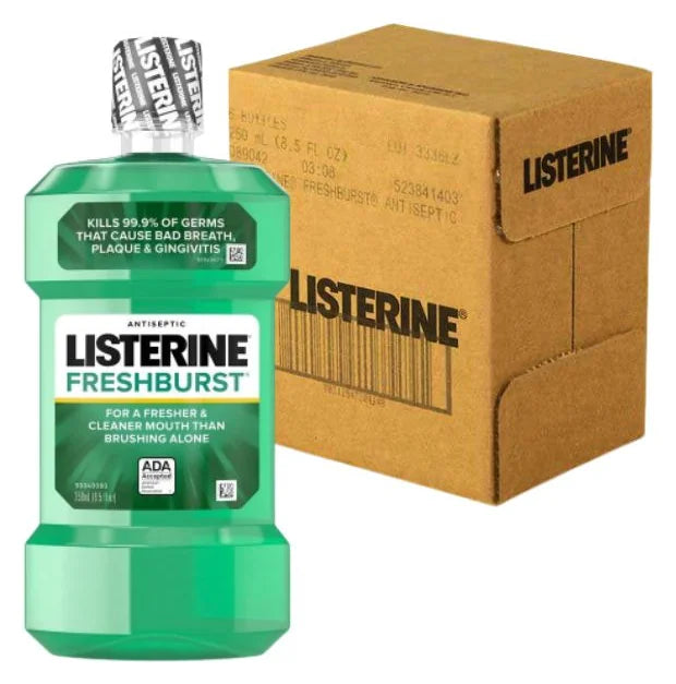 Listerine Mouthwash Fresh Burst 250ML (Case of 6)