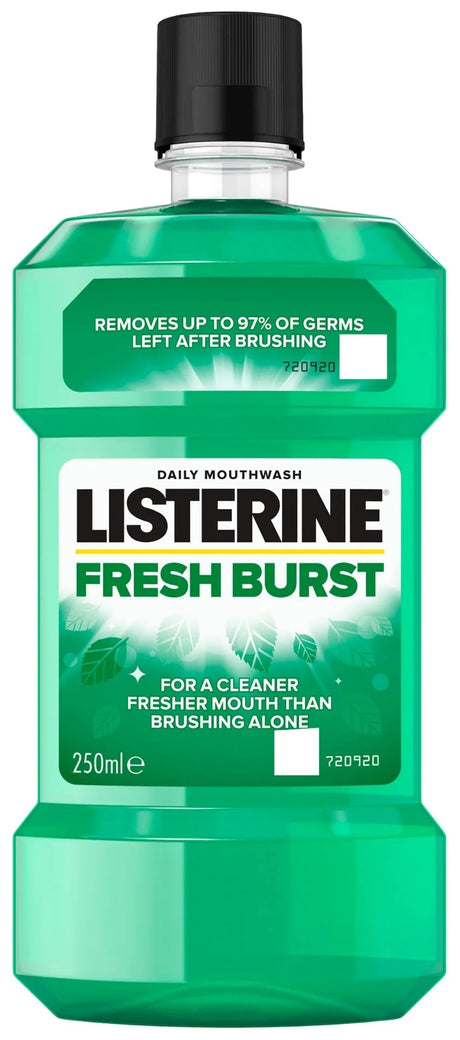 Listerine Mouthwash Fresh Burst 250ML (Case of 6)