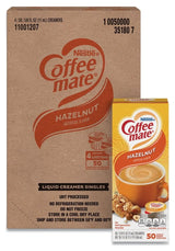 Coffee Mate Hazelnut Liquid Coffee Creamer 0.375Oz X 50 (Case of 4)