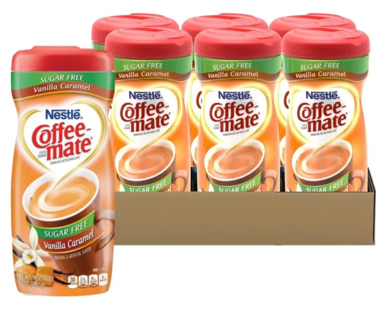 Coffee Mate Vanilla Caramel Sugar Free 10.2Oz (Case of 6)