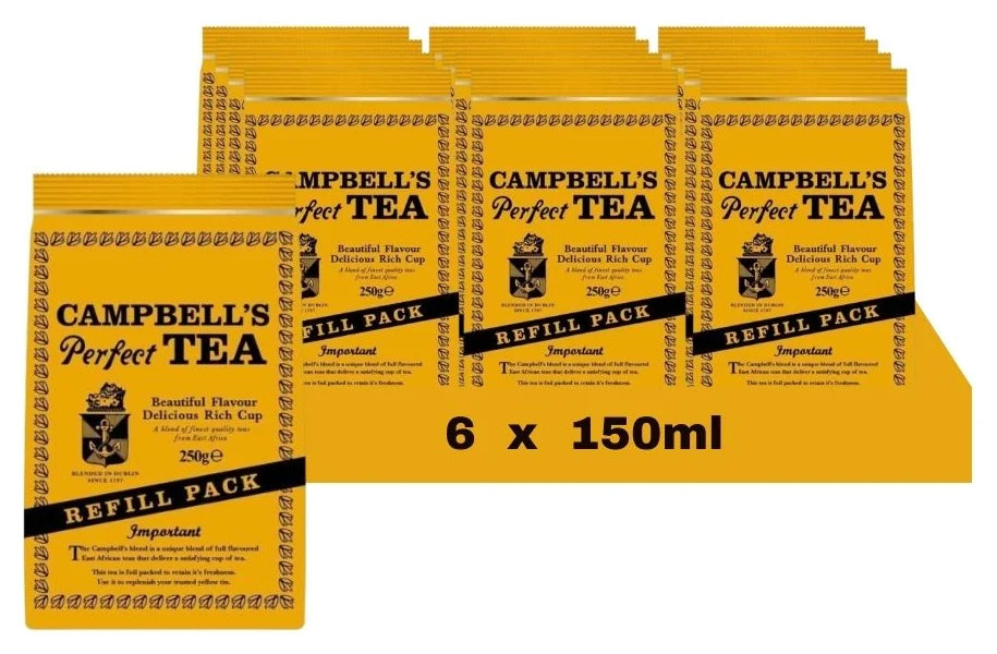 Campbells Perfect Irish Tea Refill 250G (Case of 12)