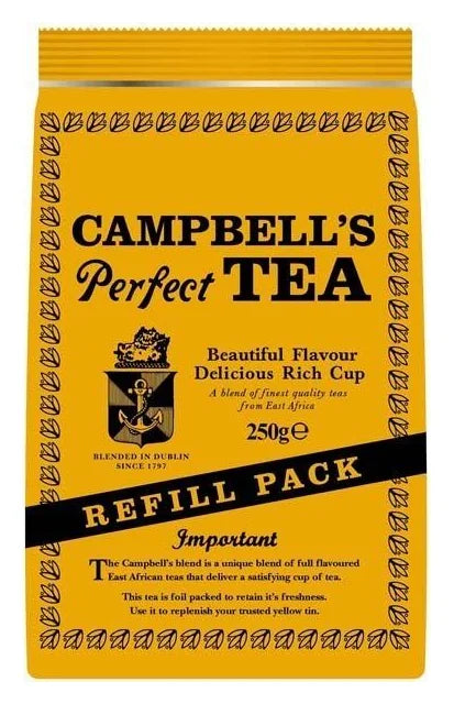 Campbells Perfect Irish Tea Refill 250G - World Food Shop