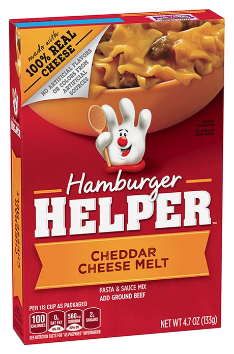 Hamburger Helper Cheddar Cheese Melt 4.7oz (Case of 12)