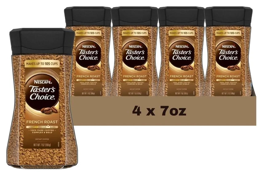 Nescafe Taster's Choice French Roast Glass 7oz (Case of 4)