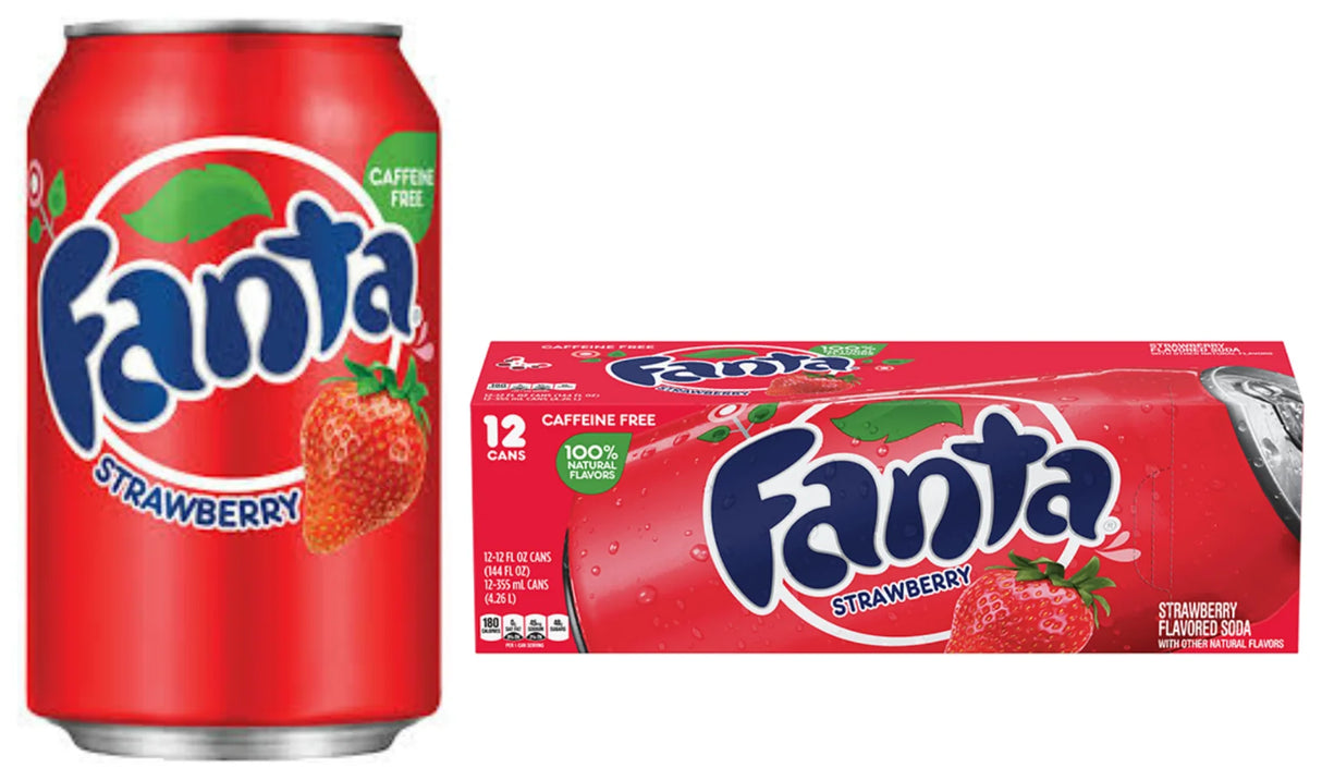 Fanta Strawberry Cans 355Ml (Case of 12)