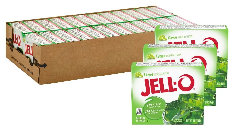 Jell-O Lime Gelatin 3Oz (85G) (Case of 24)