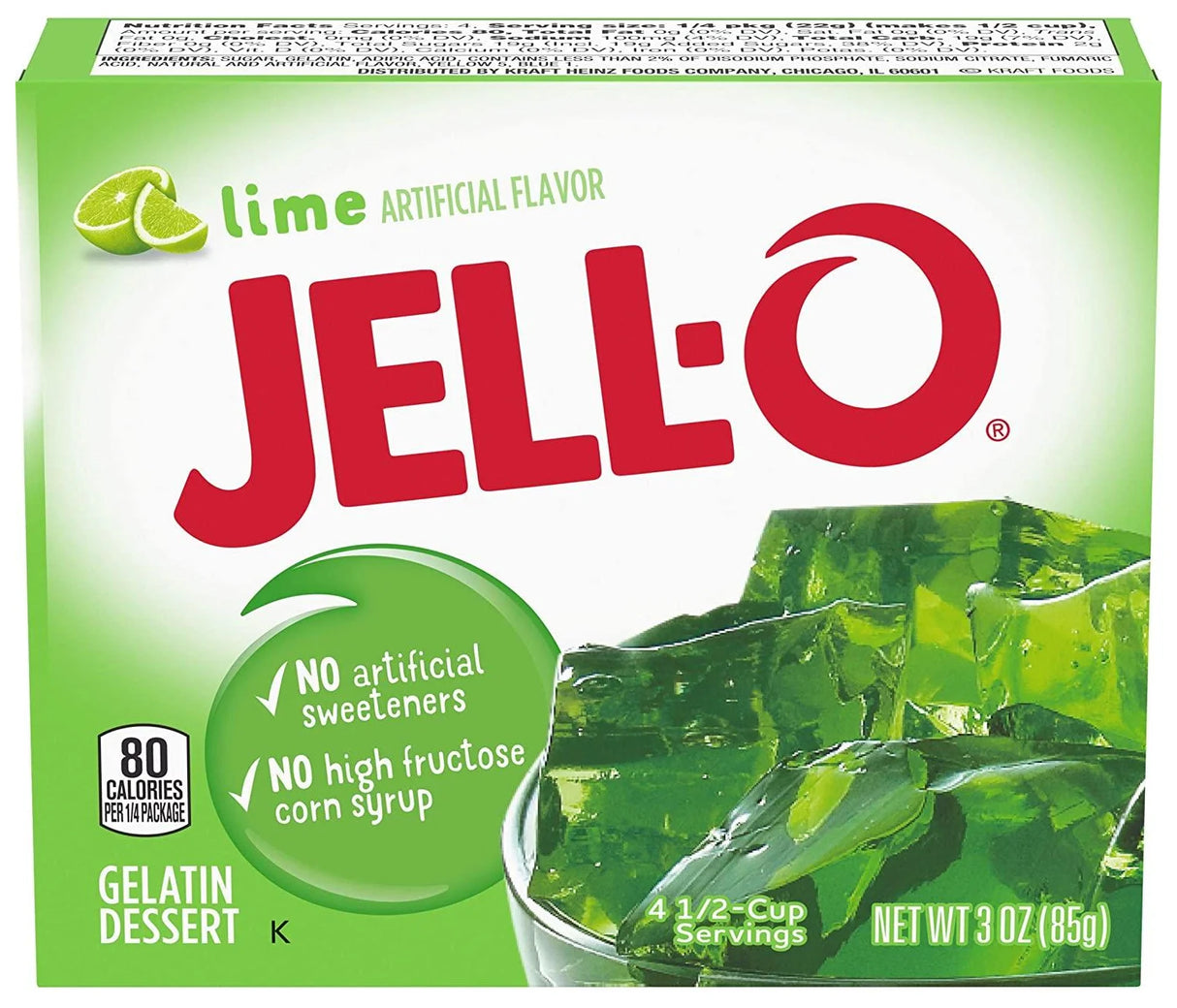 Jell-O Lime Gelatin 3Oz (85G) - World Food Shop