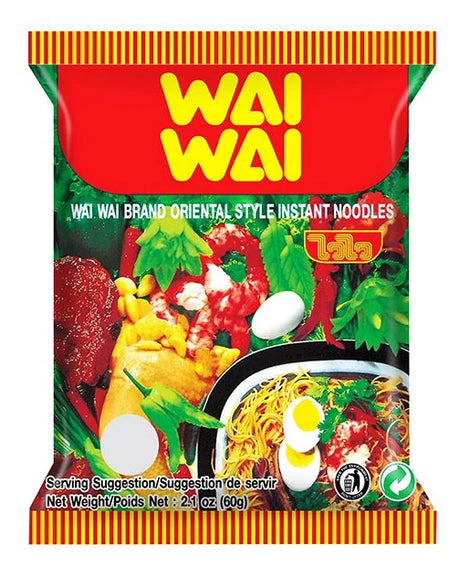 Wai Wai Instant Noodles Oriental Original Flavour 60G (Case of 30)