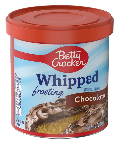 Betty Crocker Whipped Chocolate Frosting 340G (12oz) (Case of 8)