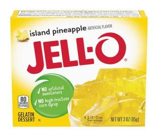 Jell-O Island Pineapple Gelatin 3oz (Case of 24)