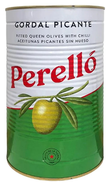Perello Gordal Pitted Picante Olives 2KG