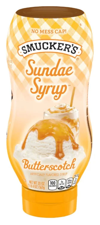 Smuckers Butterscotch Sundae Syrup 20oz (Case of 6)