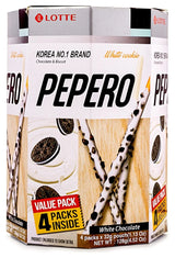 Lotte Pepero White Cookie 128G (Case of 9)