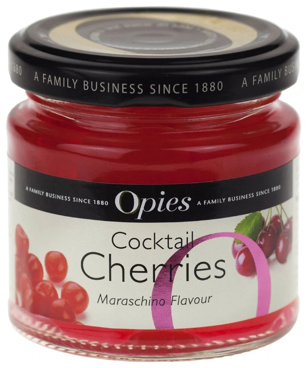 Opies Red Marachino Cocktail Cherries 130G (Case of 6)