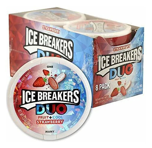 Ice Breakers DUO Strawberry Mints 3oz (Case of 8)