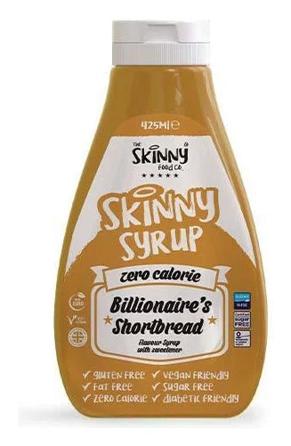 Skinny Syrup Billionaires Shortbread Zero Calorie Sugar Free 425Ml (Case of 6)