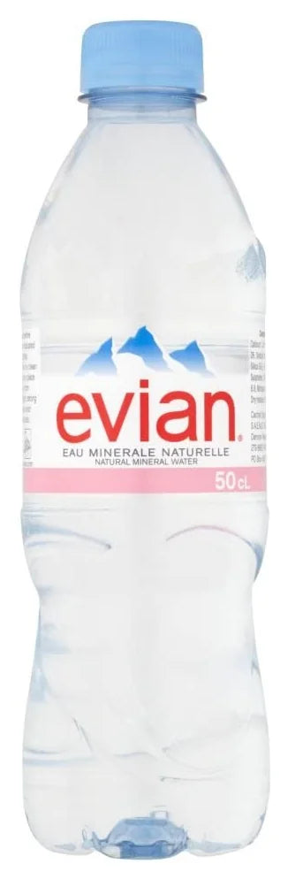 Evian Natural Mineral Water 500ML (Case of 24)