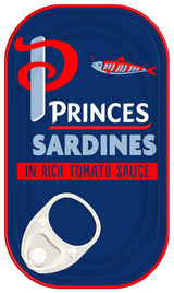 Princes Sardines In A Rich Tomato Sauce Tin 120G