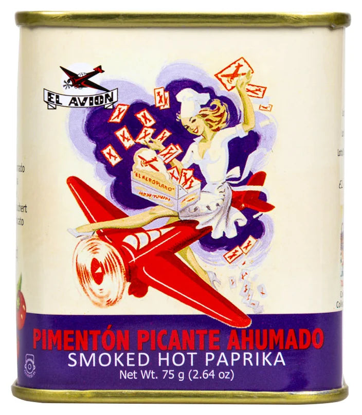 El Avion Pimenton Dulce Smoked Hot Paprika 75G (Special Vintage Container)