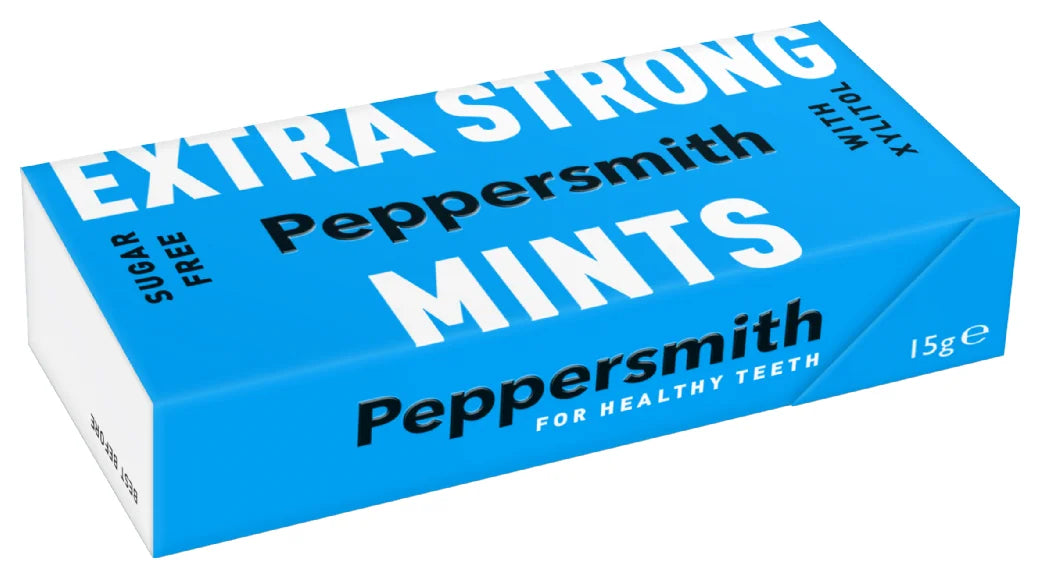 Peppersmith Extra Strong Mints with Xylitol 15G (Case of 12)