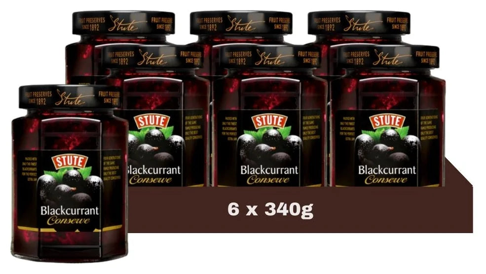 Stute Blackcurrant Conserve 340G (Case of 6)