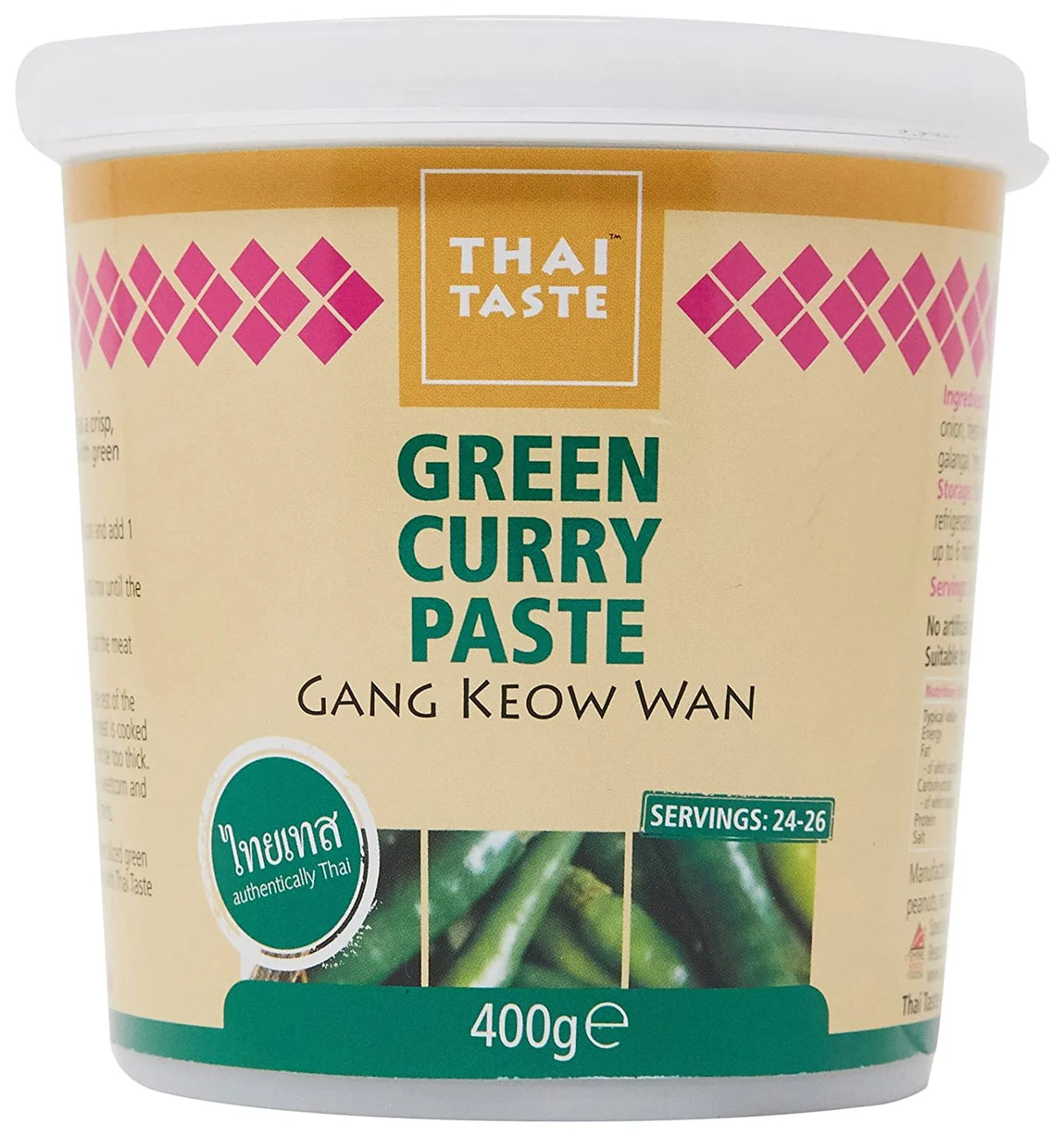 Thai Taste Green Curry Paste 400G (Case of 6)