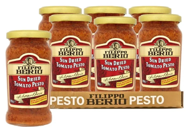 Filippo Berio Pesto Sundried Tomato 190G (Case of 6)