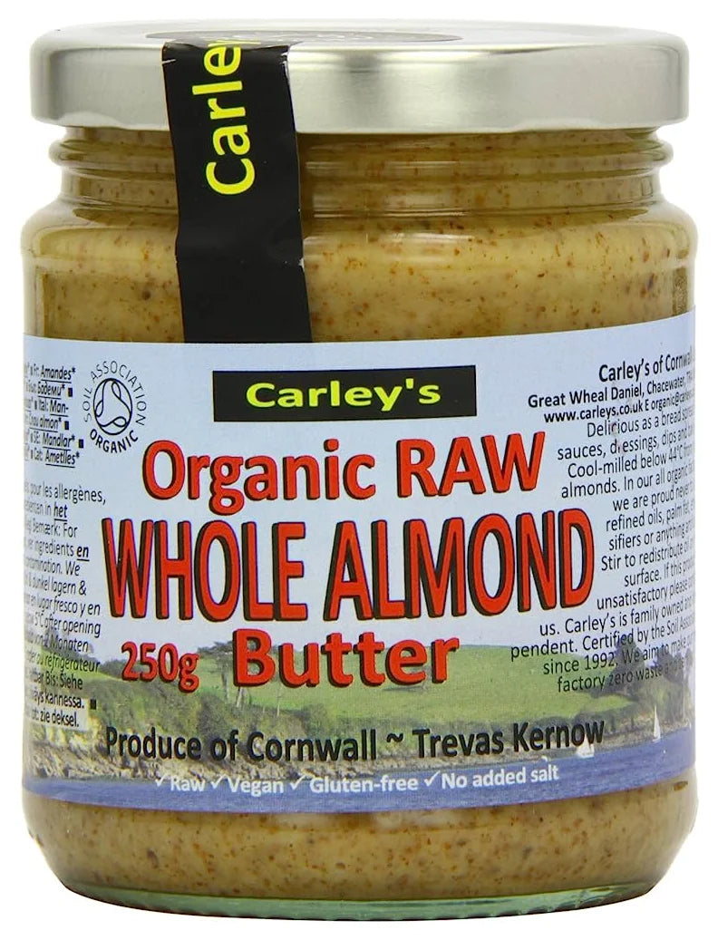 Carley's Raw Whole Almond Butter 250G (Case of 6)