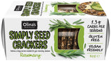 Olina's Gluten Free Simply Seed Crackers 'Rosemary' 80G