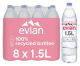 Evian Natural Mineral Water 1.5ltr (Case of 8)