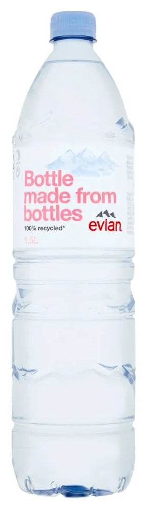 Evian Natural Mineral Water 1.5ltr (Case of 8)