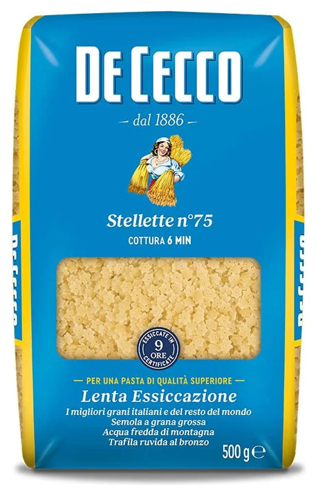 De Cecco Stellette Pasta N75 500G (Case of 24)