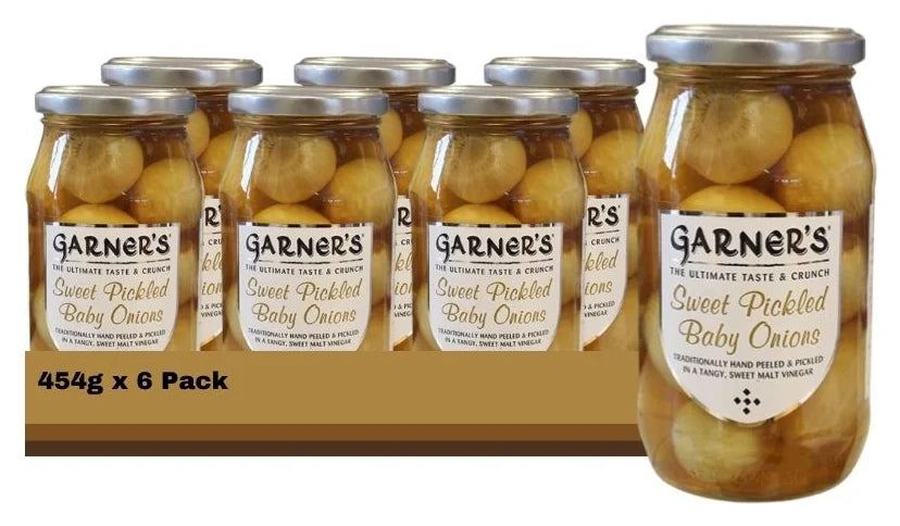 Garner's Sweet Pickled Baby Onions 454G (Case of 6)