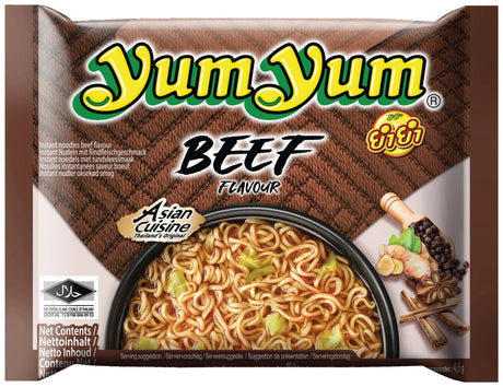 YumYum Beef Flavour Noodles 60G (Case of 10)