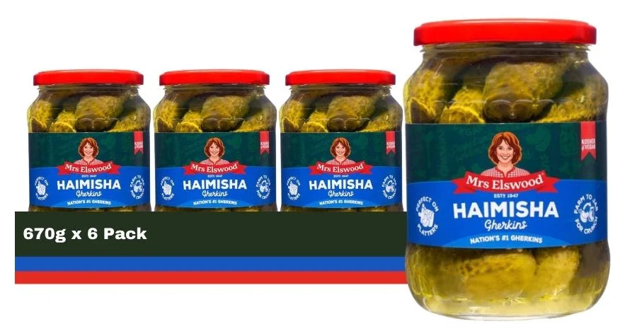 Mrs Elswood Haimisha Cucumbers 670G (Case of 6)