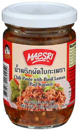 Mae Sri Chilli Paste with Basil (Pad KaPao) 200G (Case of 24)
