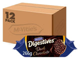 McVitie's Dark Chocolate Digestives 266G (Case of 12)