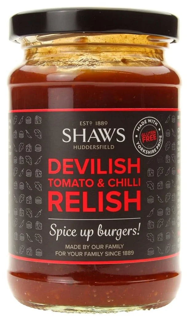 Shaws Devilish Chilli & Tomato Relish Jar 300G