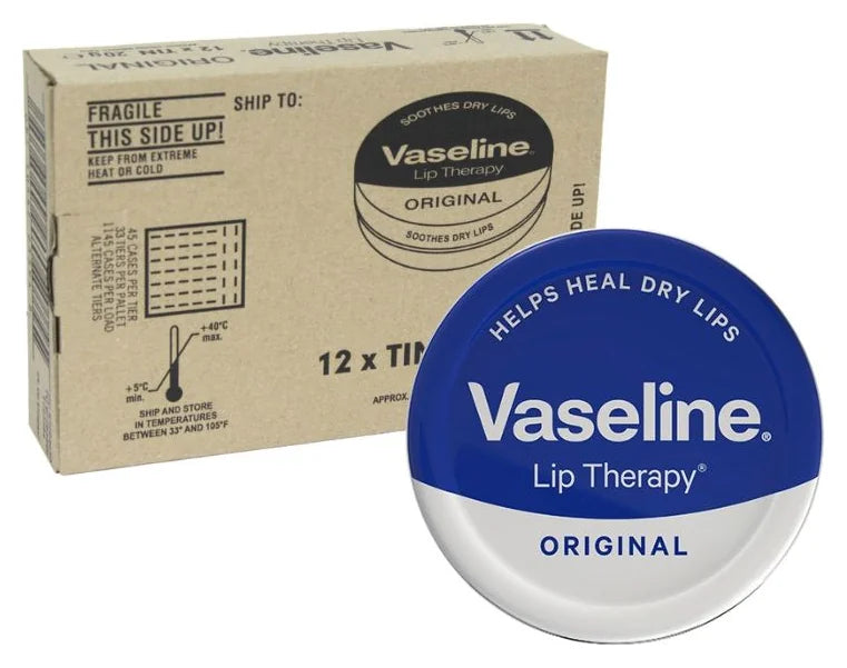 Vaseline Lip Therapy Tin Original 20G (Case of 12)
