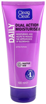 Clean & Clear Moisturiser Cream Dual Action 100ML