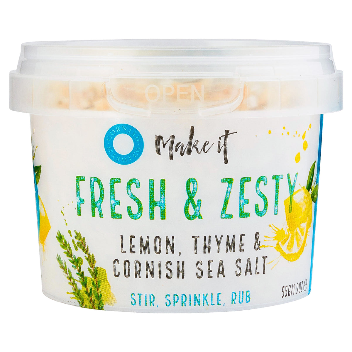 Cornish Sea Salt Co. Fresh & Zesty Lemon, Thyme Sea Salt 55G