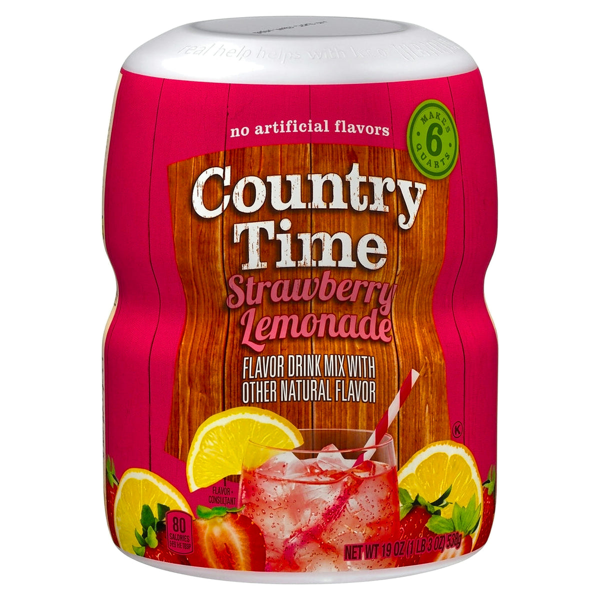 Country Time 6Qt Strawberry Lemonade