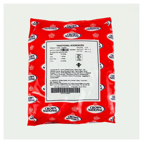Crown National Traditional Boerewors 1KG