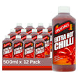 Crucials Extra Hot Chilli Squeezy Sauce 500Ml (Case of 12)