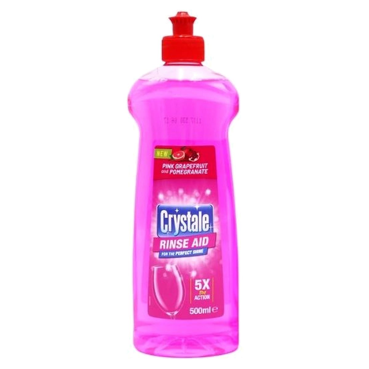 Crystale Dishwasher Rinse Aid Pink Grapefruit & Pomegranate 500ML