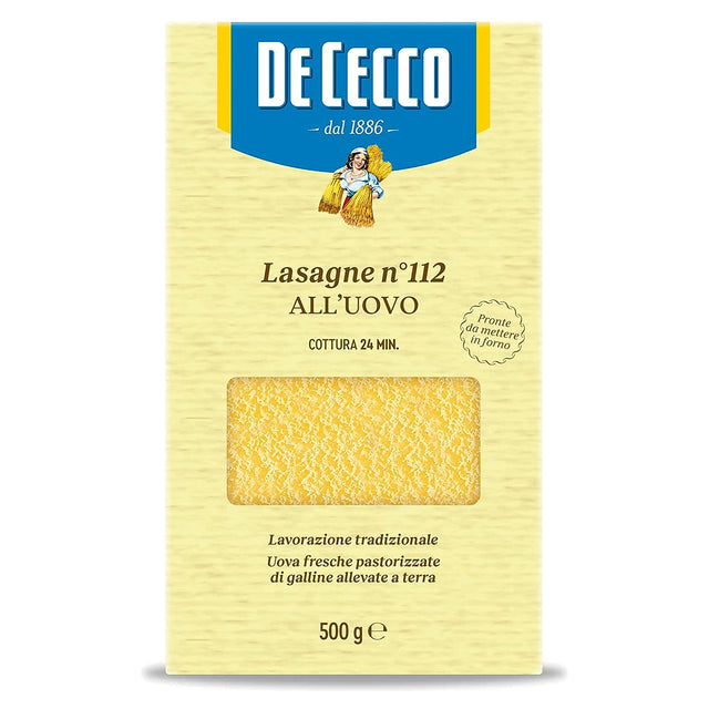 De Cecco - Egg Pasta - No.112 Lasagne 500G